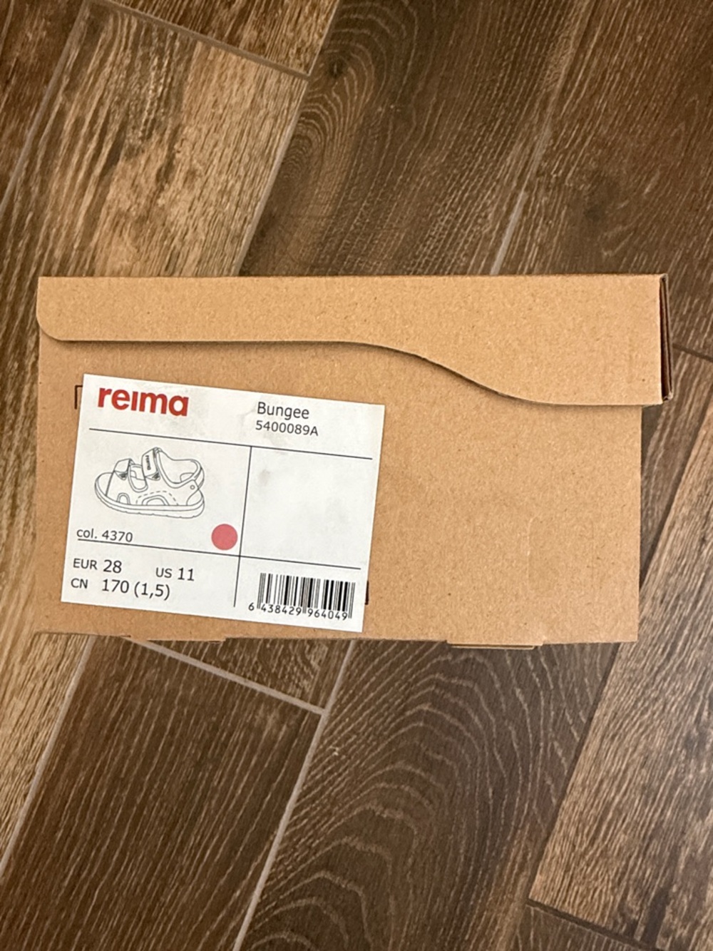 Reima Girls’ Bungee Sunset Pink Velcro Sandals—11 - Picture 15 of 15